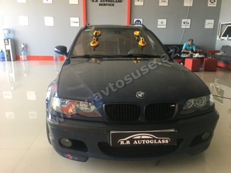 BMW E46 rəngli şüşə