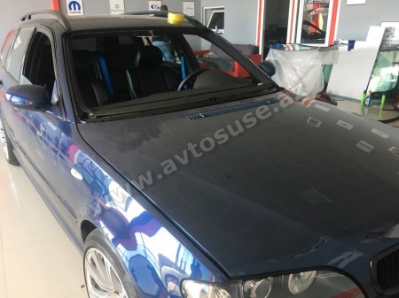 BMW E46 rəngli şüşə